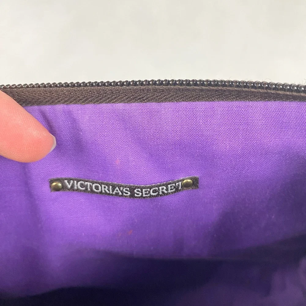 Vintage Victoria's Secret Canvas Satchel Purse Floral